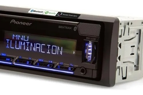 Autoestéreo Para Auto Pioneer Mvh S325 Con Usb Y Bluetooth