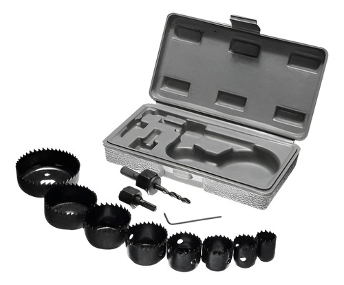 Mechas Sierra Copa Para Madera Plastico Yeso Juego 11 Piezas