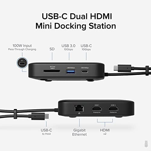 Estación De Acoplamiento Usb C 7 En 1 Enchufable Para Monito