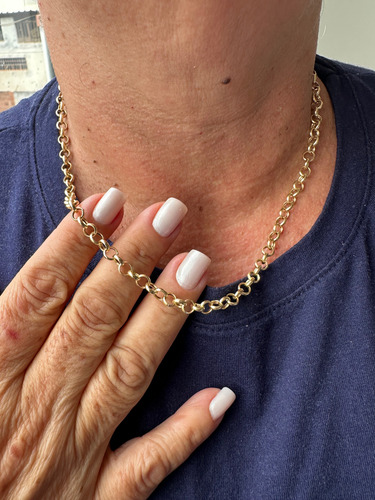 Corrente Portuguesa Elo Português Em Ouro 18k 750 45cm