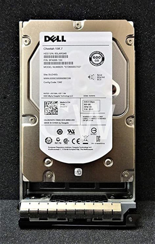 Dell W347k - Disco Duro Sas6 De 15,5 (600 Gb, 15.000 Rpm, 1