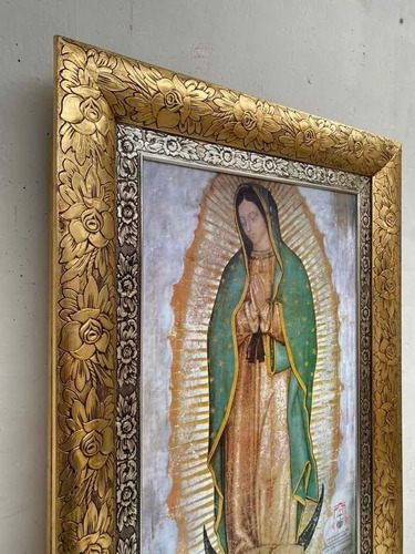 Imagen 4 de 10 de Cuadro De La Virgen De Guadalupe Replica Marco De Rosas