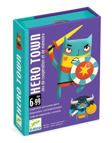 Hero Town Juego De Cooperación Y Memoria Djeco +6 Años