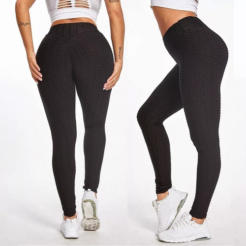 Calzas Leggins Push Up Levanta Cola Texturizadas Mujer