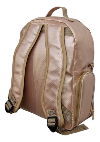 Mochila Maternidade Grande Bebe Menina Menino Miellu Enxoval Cor Ouro rosa