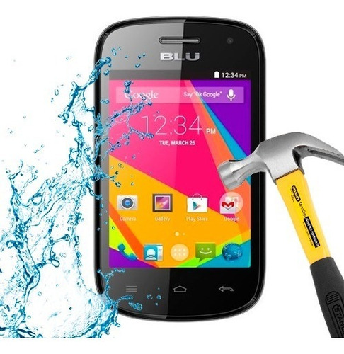 Imagen 3 de 4 de Lamina Protector Pantalla Antishock Antigolpe Blu Dash 3.5 2
