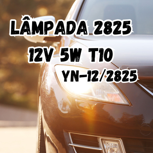 Kit 20 Un - Lâmpadas Automotiva 12v 5w T10 2825 Cinoy