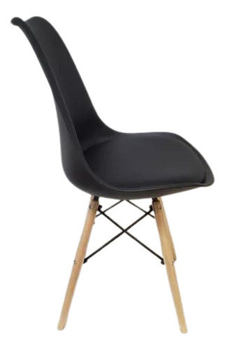 4 Sillas De Comedor Charles Eames Eiffel, Color Blanco/negro