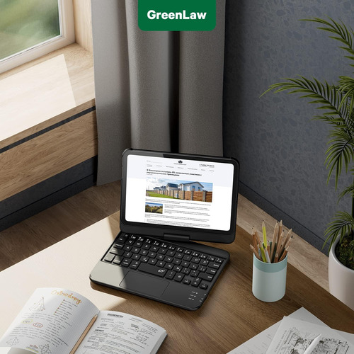 Greenlaw Funda Para iPad Mini 6 Con Teclado, 7 Colores Re...