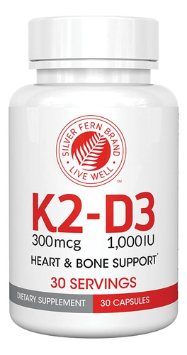 Silver Fern Marca De Suplementos De Vitamina K2-d3 - Natural