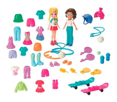 Polly Pocket Kit Diversão Moda Esportiva - Mattel