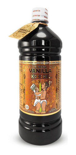 Extracto Natural Vainilla Xocomil Sin Cumarina 1 Lt 12 Pzas