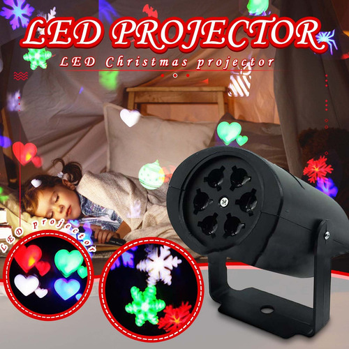 . Proyector Navideño Led E Con Patrones De Diapositivas H