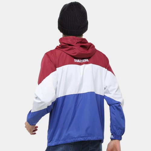 Imagem 2 de 2 de Jaqueta Corta Vento Windbreaker Starter Tri Color Importado
