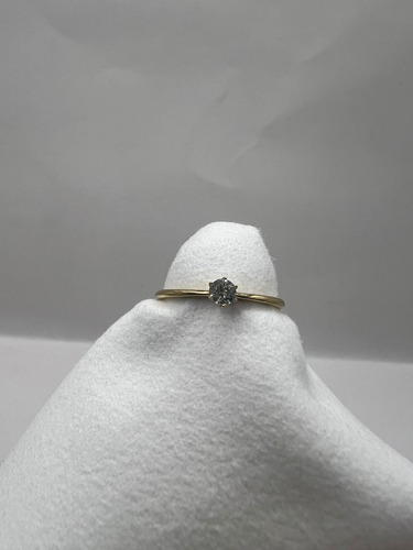 Anillo Compromiso Boda Oro Amarillo 10k Boda Novios Esposa Dorado Oscuro 7