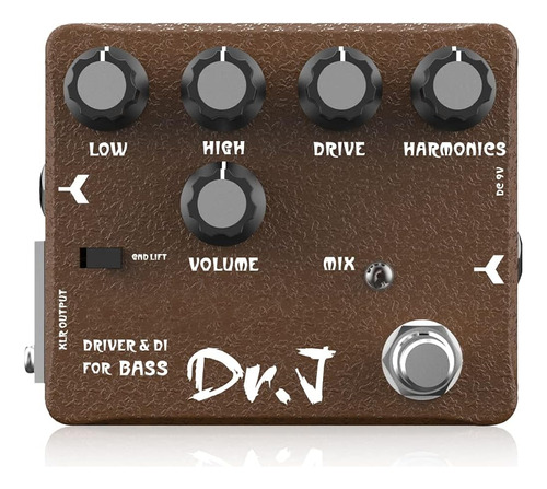 Joyo Bass Pedal De Overdrive Mic'd Tube Bass Amp Simulator P