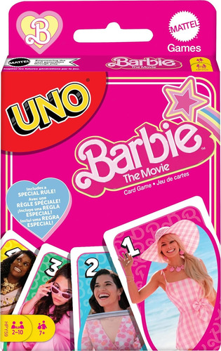 Juego De Cartas Uno Barbie The Movie Mattel