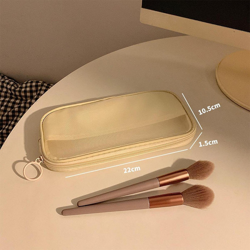 Bolsa De Maquillaje De Malla Boletería De 22cmx10.5cmx1.5cm