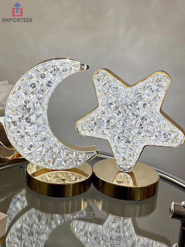 Lampara Luna Luz Led Touch Decorativa Recargable Usb Tipo C