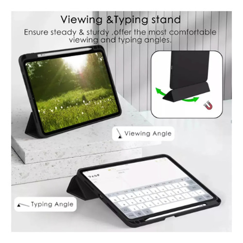 Funda Para Ipad Air 13 Pulgadas M2 Año 2024 Negro