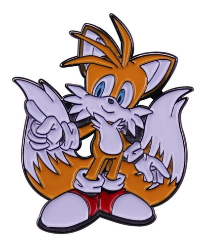 Pins De Miles  Tails  Prower / Sonic / Broches Metálicos