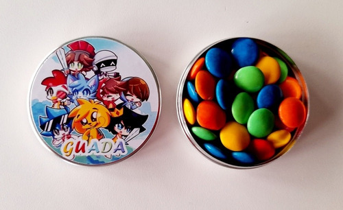 Imagen 3 de 10 de 50 Latitas Personalizadas Rellenas Rocklets C/sticker Sup.