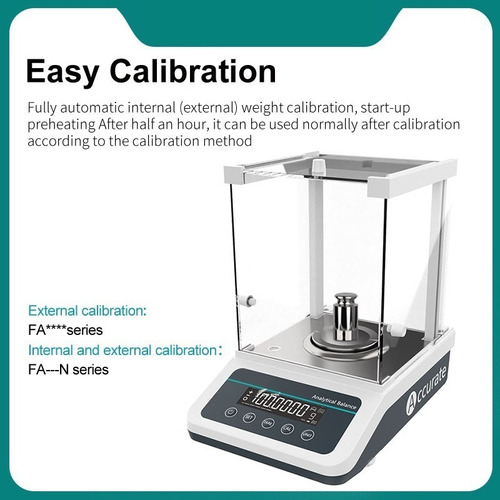 Balanza Analítica De Lab 120g/0.1mg, Calibración Externa