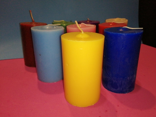 Imagen 3 de 6 de Velones De Larga Duración, Varios Colores