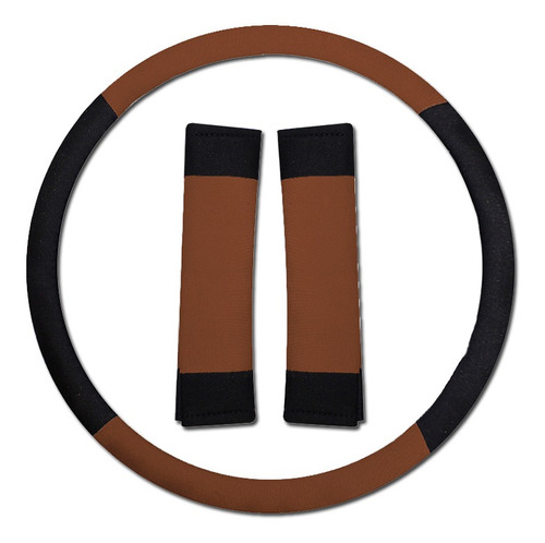 Juego Cubre Asientol Marron Con Cubre Cabeceras