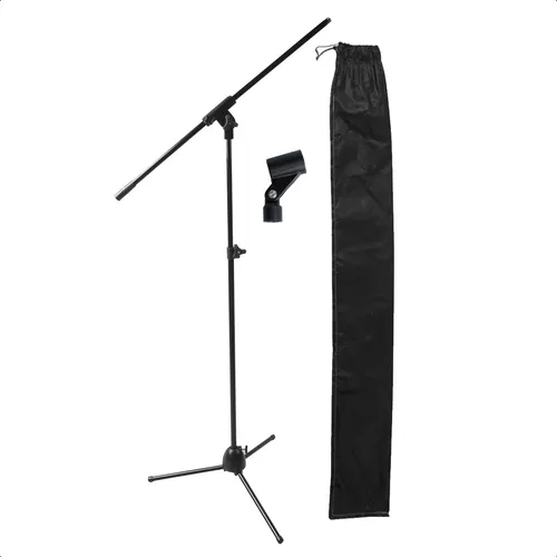 comprar Pie De Micrófono Plegable Jirafa Reforzado Con Funda Color Negro