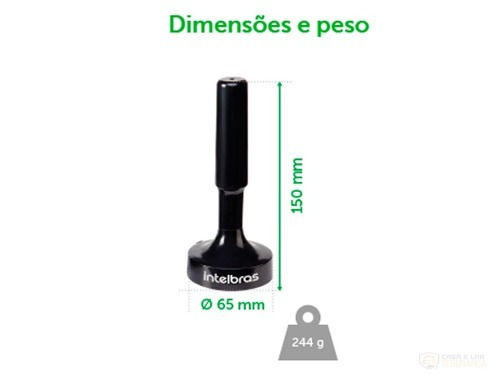 Antena Interna Amplificada Digital USB Intelbras AI 3101, Intelbras, AI  3101, Preto | Amazon.com.br