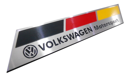 Emblema Alemanha - Germany Motorsport Volkswagen Aço Inox Vw