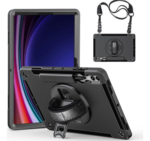 Funda Negra Para  Samsung Galaxy Tab S9 Plus  2023