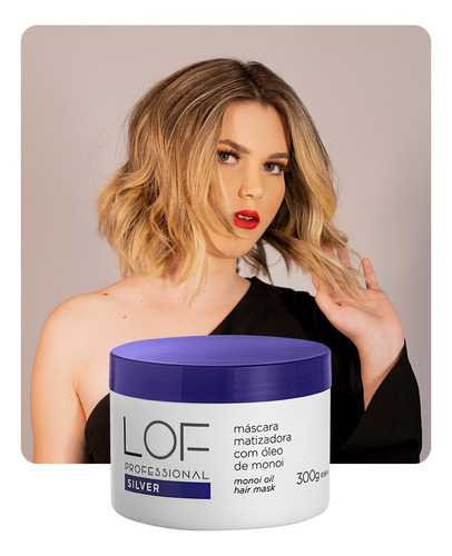 Imagem 2 de 2 de Máscara Matizador Silver Lof Professional 300g