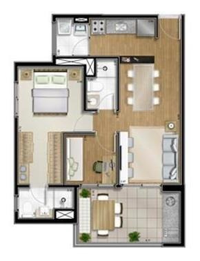 Imagem 13 de 15 de Apartamento Para Venda Em São Paulo, Brooklin, 2 Dormitórios, 1 Suíte, 2 Banheiros, 1 Vaga - Brkl865_2-671193
