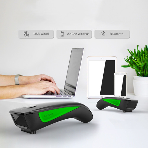Yl Leitor Bolso Código De Barras Scanner Verde Netum C740