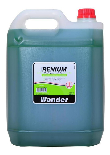 Refrigerante Verde Wander X 10 Lts