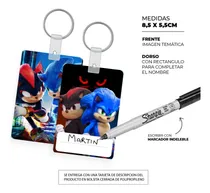 Comprar 20 Identificadores Para Mochilas Y Viandas Sonic Y Shadow