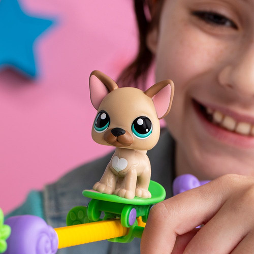Littlest Pet Shop Set 2 Fig Show Talento + Tarjeta Int 00558