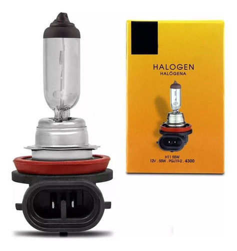 Imagem 2 de 5 de Par Lampada Halogena Code Farol Milha H11 Renault Master