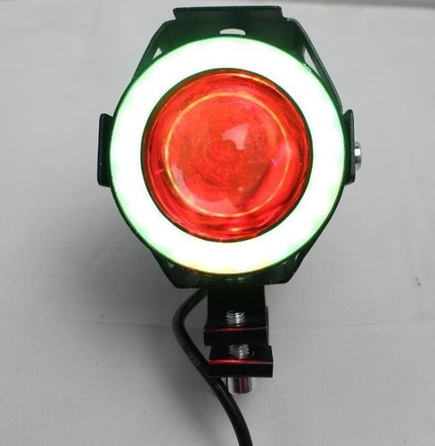 Faro Led Ojo De Angel Para Moto En Color Rgb Brillante - U35