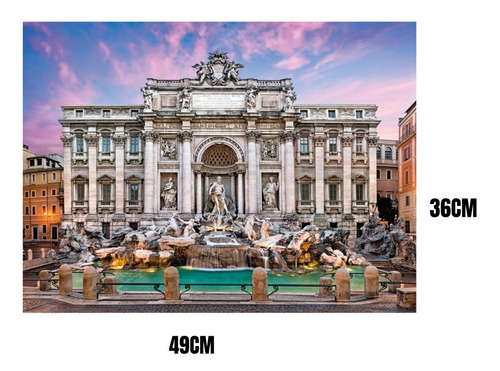 Rompecabezas Clementoni 500 Piezas Fontana Di Trevi Puzzle