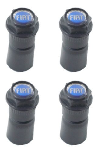 Imagem 7 de 9 de 1 Capa Válvula 414 Fiat Preto Bico Antifurto Pneu Tampa