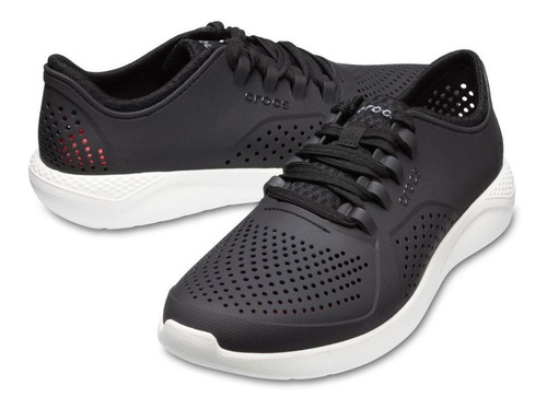 Imagem 2 de 6 de Crocs Literide Pacer Preto/branco