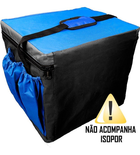 Imagem 3 de 3 de Bolsa Bag Delivery Nylon Lateral Alça Ombro Sem Isopor