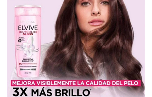 Shampoo Loreal Paris Elvive Glycolic Gloss 370ml