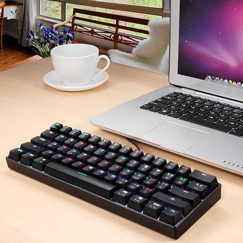 Imagen 6 de 8 de Teclado Gamer Motospeed Ck61 Negro Outemu Blue
