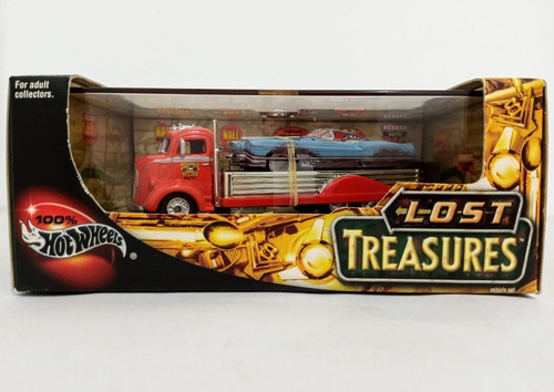 Camión Hot Wheels Lost Treasures Ford Cabover 38 Y Cadillac 