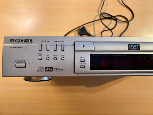 Dvd Admiral Modelo Ad-631. Plateado. Funciona Perfecto