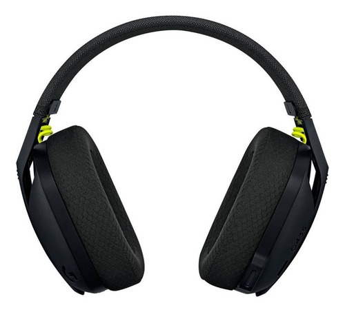 Imagen 2 de 4 de Audífonos gamer inalámbricos Logitech G Series G435 negro y amarillo fluorescente